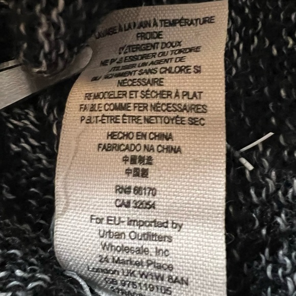 FREE PEOPLE Wool Blend Knit Sweater High Low Gray Boho Bohemian - Picture 10 of 11